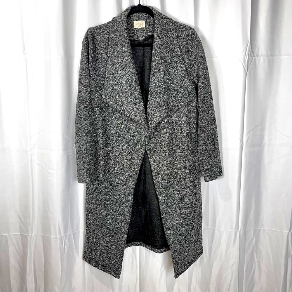 Everly Women’s Lapel Outwear Duster Coat Cardigan